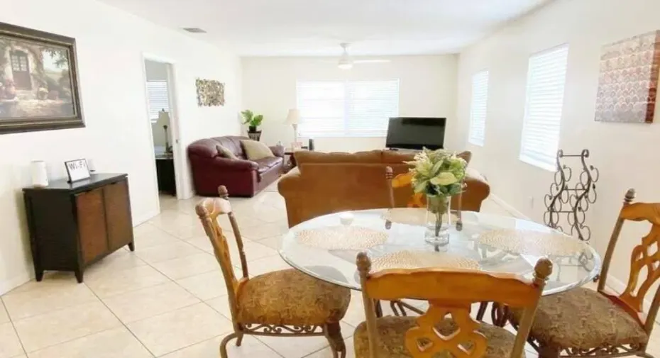1) Living & Dining Area