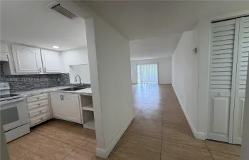 Inside view from entrance to the unit