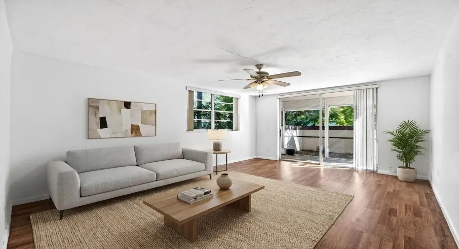 Virtually Staged Living Room