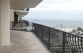 South side of the terrace ocean view