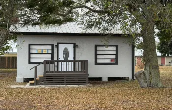 The front of the house