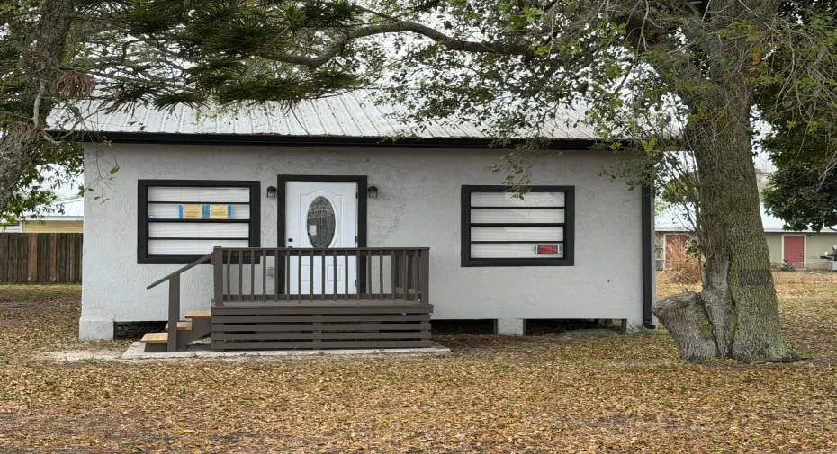 The front of the house