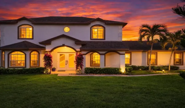 Brian WIlder AI rendered Exterior 6934 Grapeview Blvd Loxahatchee Fl 33470 4 bed 3 bath plus guest house 2 bed 2 bath