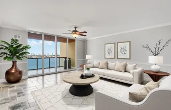 This photo has been virtually furnished to give you an example of how furnishing might look.