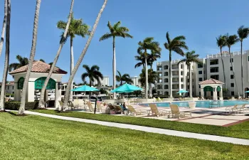 Mizner Court, on the grounds of The Boca Raton Resort - Pink Paint Color currently being replaced with Off White Color
