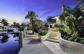 Sunset dock photo