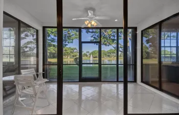 Enclosed Lanai with Stunning Lake Views
