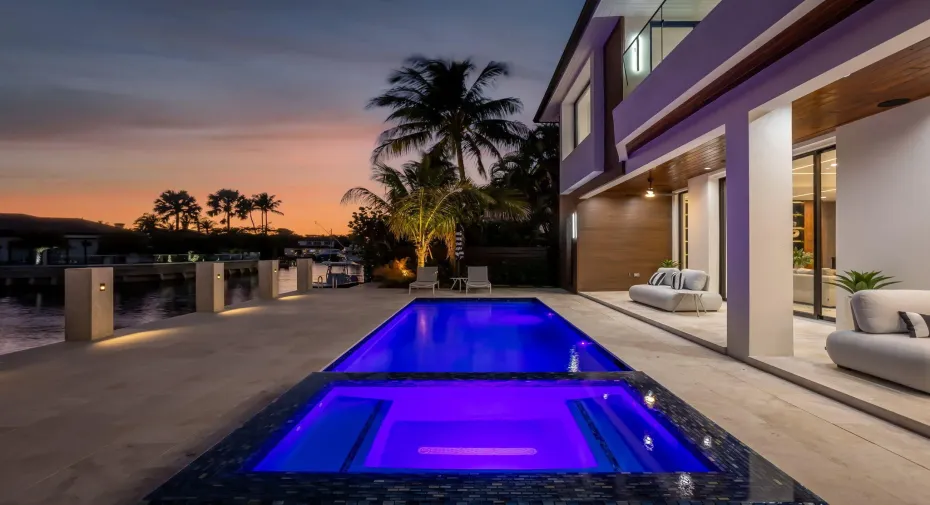 Southern exposure ensures home is illuminated from sunrise to sunset, enhancing both the drama and softness of its modern design.
