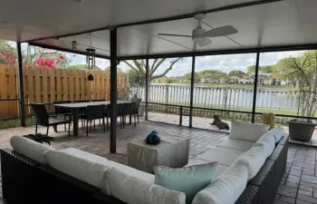 Lake view from 21x21 screened porch
