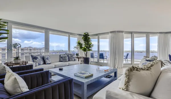 9th floor corner unit with sweeping views of the intracoastal.