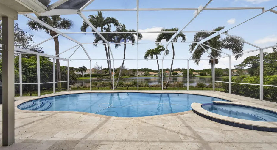 Screened pool& Spa