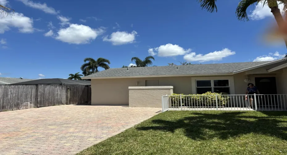 front driveway