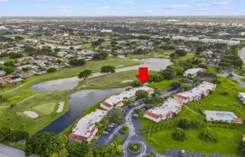Private End Unit with Golf and Water Views