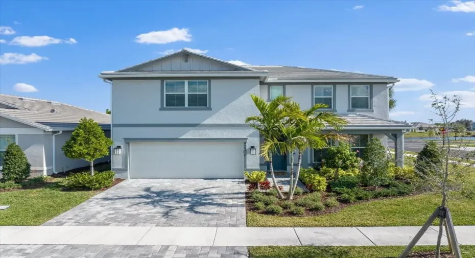Front of home on corner lot