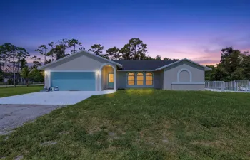 Home at sunset