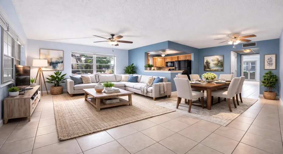 spacious and bright!