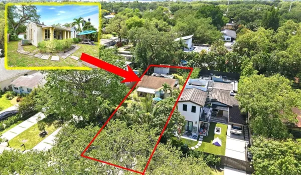 Aerial and house