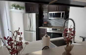 View into the kitchen