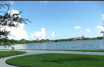 Centra's 41 acre Blue Lake with 2 miles of Trails