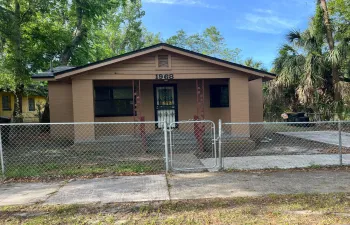 Front yard with off street parking