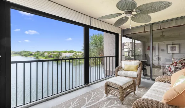 Long Lake Views from Screened-In Patio