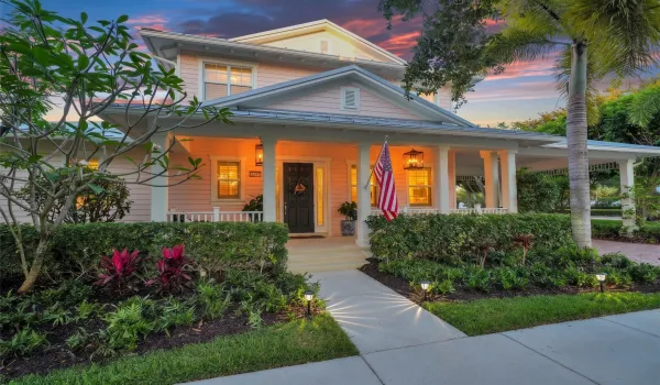 Twilight Front Elevation