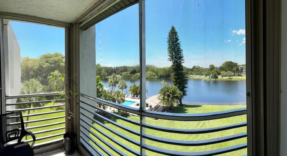 Lake and pool view