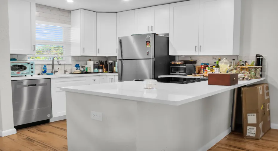 Kitchen View from Living Room