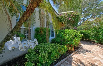 Lush Garden Walkway Landscaping