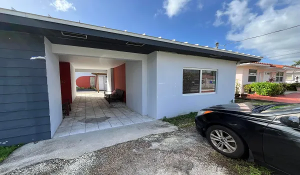 view from driveway