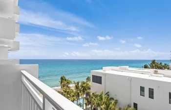 Ocean view from private balcony