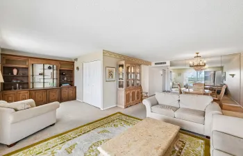 Spacious Living And Dining Room with Adjacent Den/TV Room