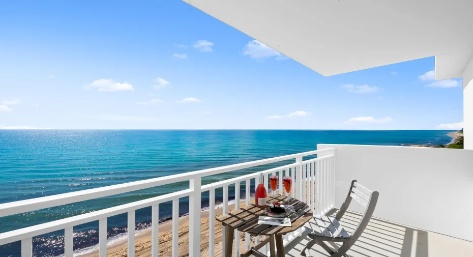 East Facing Oceanfront Balcony