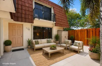 Virtually staged porch