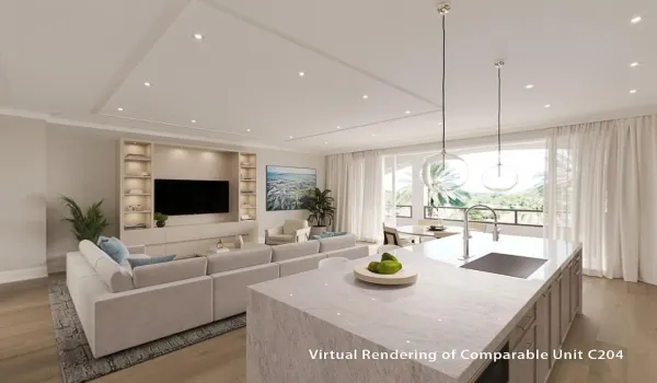 Kitchen Rendering of Comparable Unit