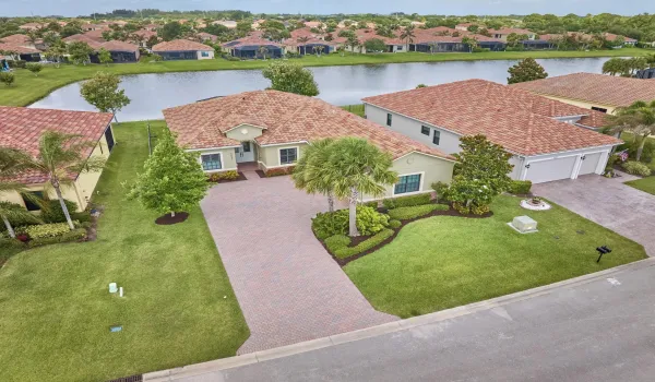 VEROLAGO MEDITERRANEAN WATERFRONT POOL HOME w/RESORT-STYLE AMENITIES! Beautifully appt'd home: 3BR+DEN, 2BA, 3CAR SIDE LOADING GARAGE. Ready to call home.