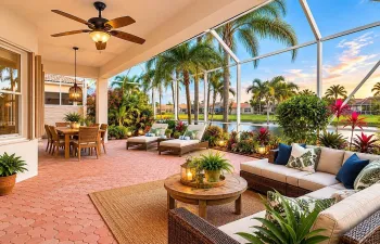 Backyard Oasis virtually staged