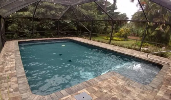 Pool looking southwest.