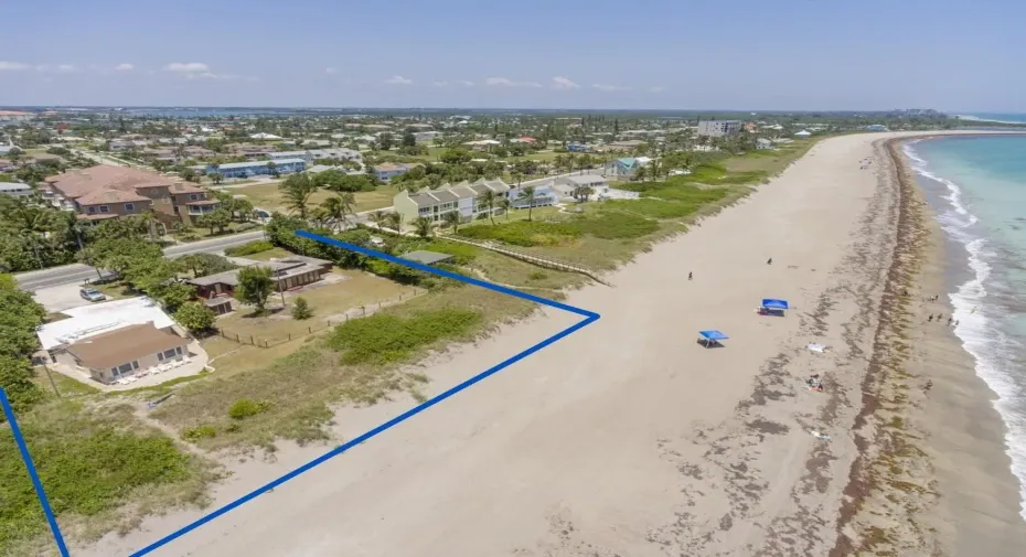 Drone with lot perimeter