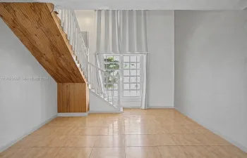 Photo has been virtually altered to remove furniture