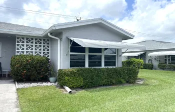 Front view of corner villa