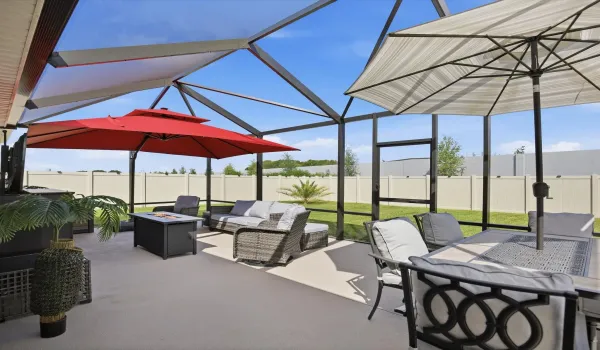Covered and Screened Patio