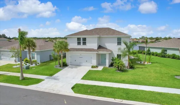 Two story home on lakefront corner lot