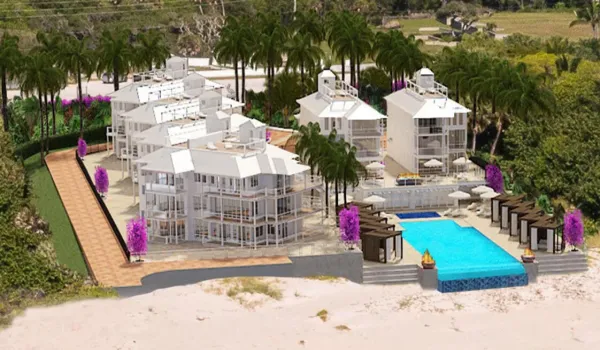 Residences beach view west