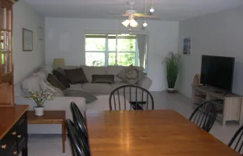 As seen from the kitchen.