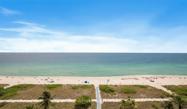 Direct oceanfront view from every window
