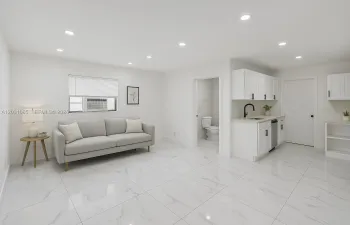 The unit is UNFURNISHED- This photo is VIRTUAL STAGED FOR VISUALIZATION
