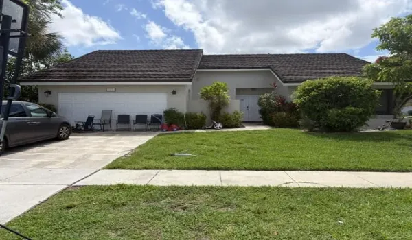 the front of the home