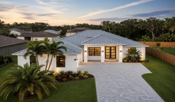 front elevation drone
