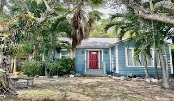 Blue House by Ocean